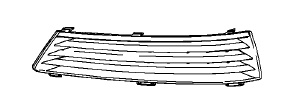 Zaślepka, kratka halogenu lewego ZAFIRA B od 2008